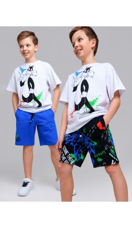 Шорты трикотажные для мальчиков, 2 шт в комплекте разноцветный