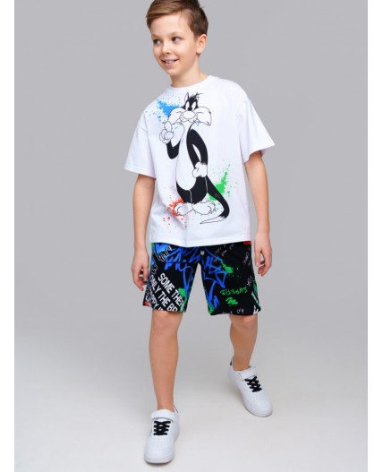 Шорты трикотажные для мальчиков, 2 шт в комплекте разноцветный