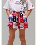 Шорты трикотажные для девочек, 2 шт в комплекте разноцветный