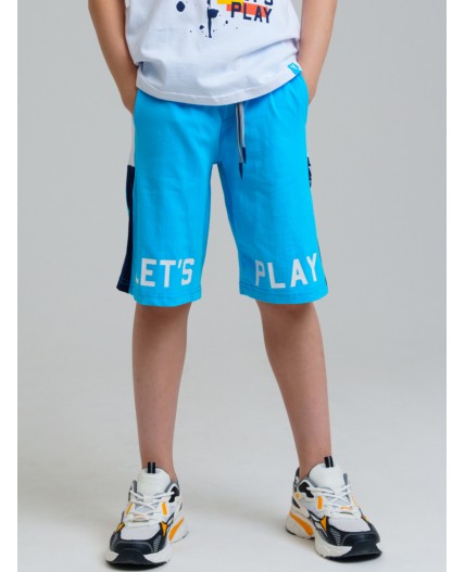 Шорты трикотажные для мальчиков, 2 шт в комплекте тёмно-синий,голубой,белый