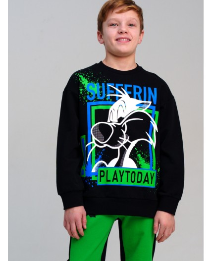 Толстовка трикотажная для мальчиков черный