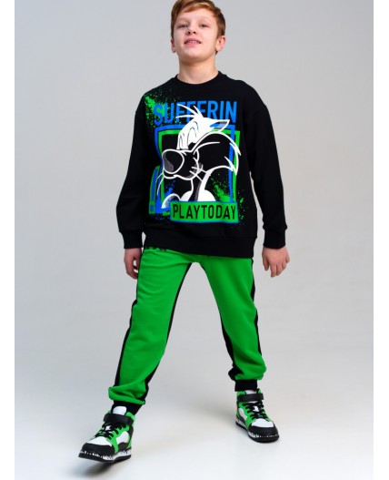 Толстовка трикотажная для мальчиков черный