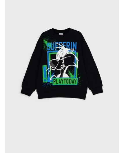 Толстовка трикотажная для мальчиков черный