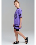 Платье трикотажное для девочек фиолетовый