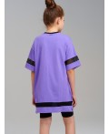 Платье трикотажное для девочек фиолетовый
