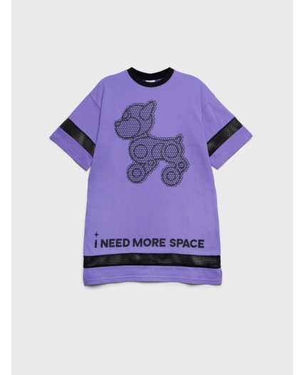 Платье трикотажное для девочек фиолетовый