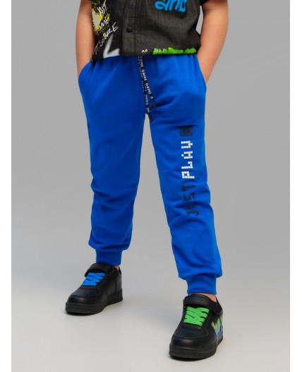 Брюки трикотажные для мальчиков синий