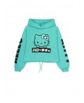 Толстовка трикотажная для девочек голубой