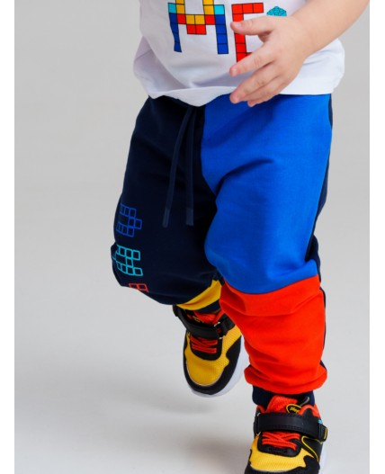 Брюки детские трикотажные для мальчиков разноцветный