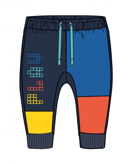 Брюки детские трикотажные для мальчиков разноцветный