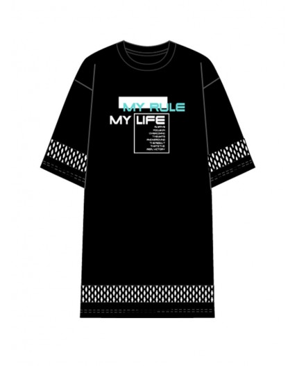 Платье трикотажное для девочек черный