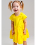 Платье детское трикотажное для девочек жёлтый