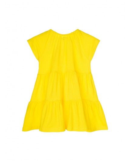 Платье детское трикотажное для девочек жёлтый