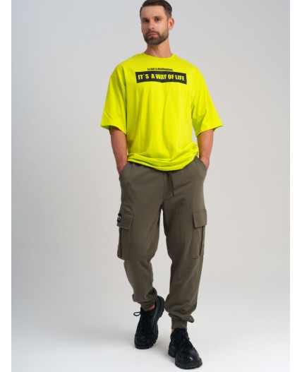 Брюки трикотажные для мужчин хаки