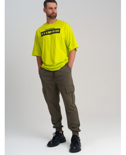 Брюки трикотажные для мужчин хаки