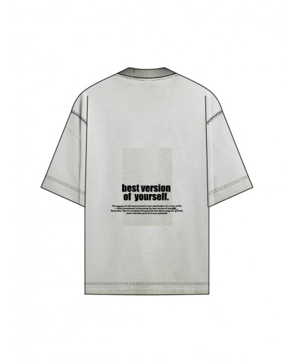 Фуфайка трикотажная для мальчиков (футболка) светло-серый,черный