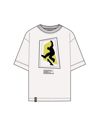 Фуфайка трикотажная для мальчиков (футболка) белый,жёлтый