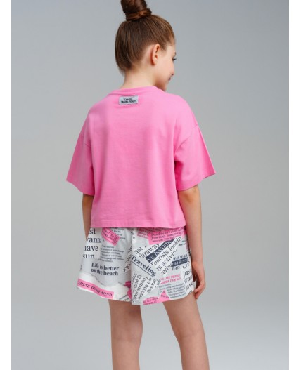 Шорты трикотажные для девочек, 2 шт в комплекте разноцветный