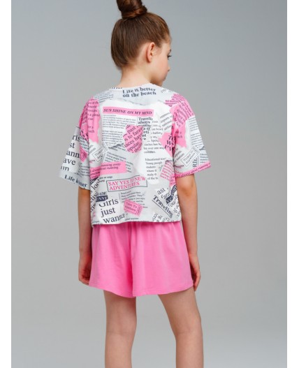 Шорты трикотажные для девочек, 2 шт в комплекте разноцветный