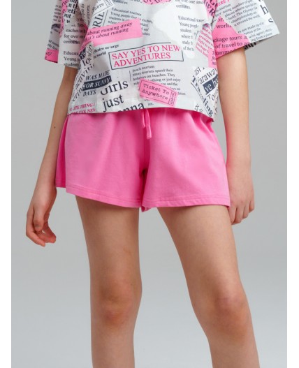 Шорты трикотажные для девочек, 2 шт в комплекте разноцветный