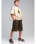 Шорты текстильные для мальчиков хаки