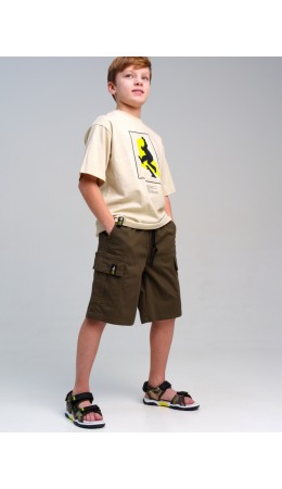 Шорты текстильные для мальчиков хаки