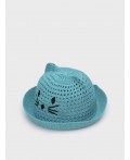 Шляпа текстильная для девочек голубой
