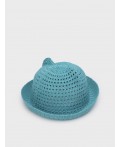 Шляпа текстильная для девочек голубой