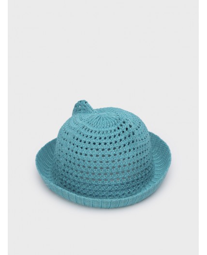 Шляпа текстильная для девочек голубой