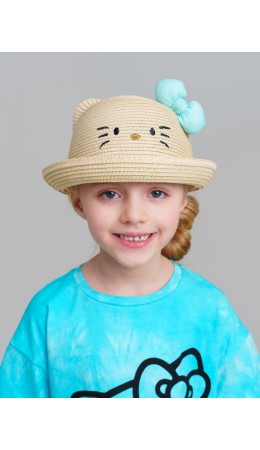 Шляпа соломенная для девочек бежевый