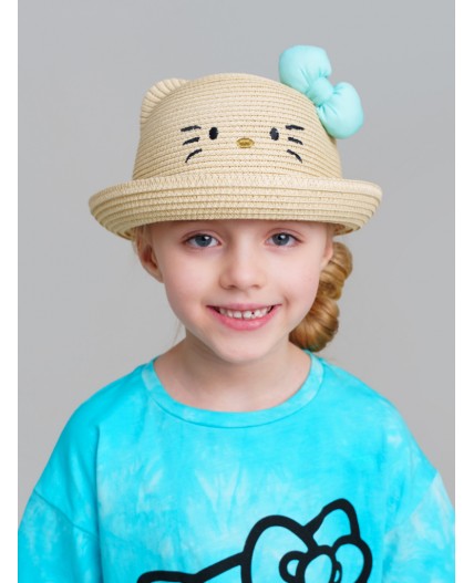 Шляпа соломенная для девочек бежевый