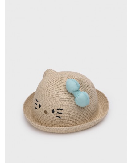 Шляпа соломенная для девочек бежевый