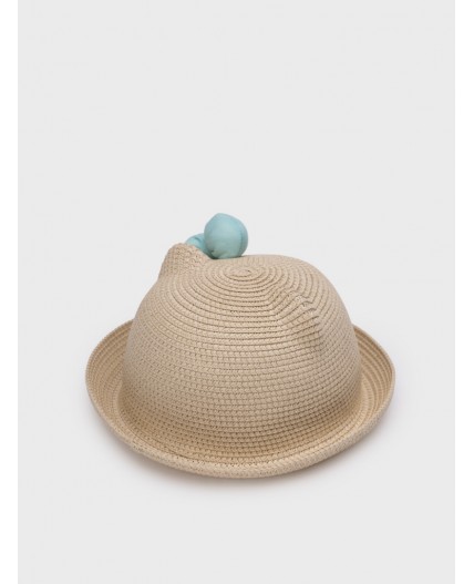 Шляпа соломенная для девочек бежевый