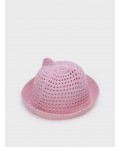 Шляпа текстильная для девочек розовый