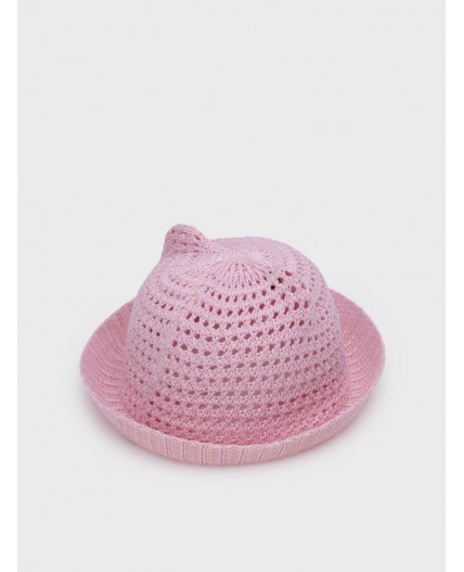 Шляпа текстильная для девочек розовый