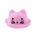 Шляпа текстильная для девочек розовый