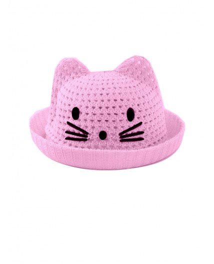 Шляпа текстильная для девочек розовый