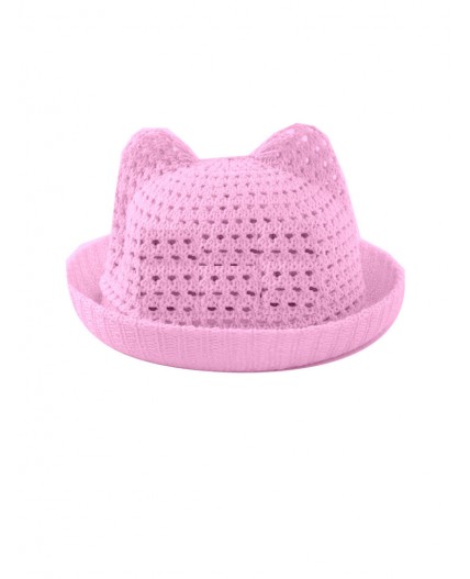 Шляпа текстильная для девочек розовый