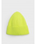 Шапка трикотажная для девочек светло-зеленый