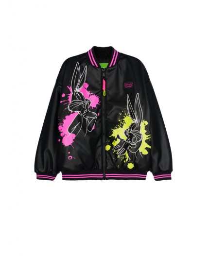 Куртка кожаная для девочек черный,фуксия,светло-зеленый