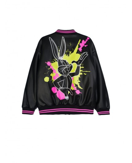 Куртка кожаная для девочек черный,фуксия,светло-зеленый