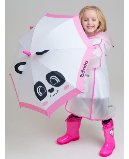Зонт-трость для девочек белый,розовый,черный