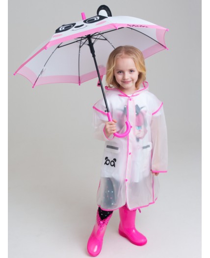 Зонт-трость для девочек белый,розовый,черный