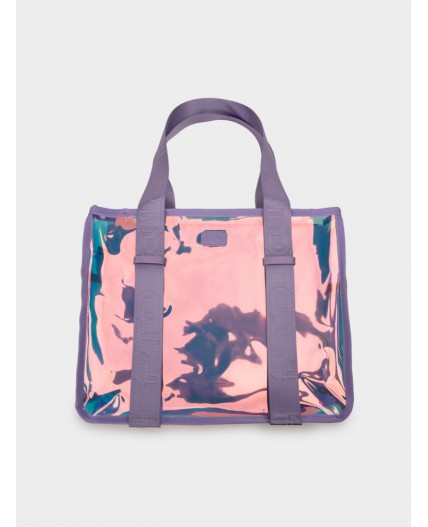 Комплект для девочек: сумка, косметичка фиолетовый,светло-розовый