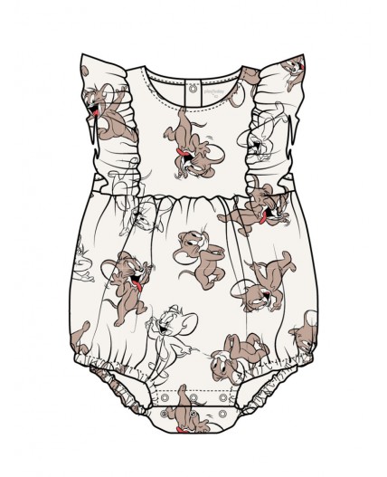 Боди детское текстильное для девочек бежевый,коричневый