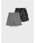 Шорты трикотажные для девочек, 2 шт в комплекте черный,белый