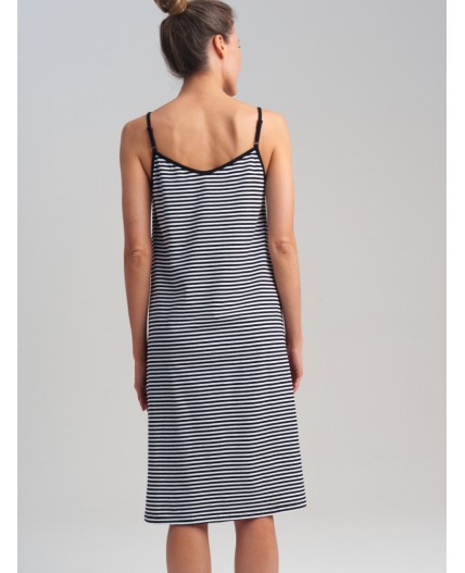 Сорочка ночная трикотажная для женщин белый,черный