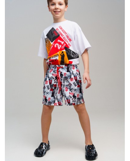 Шорты текстильные плавательные для мальчиков, длинные разноцветный