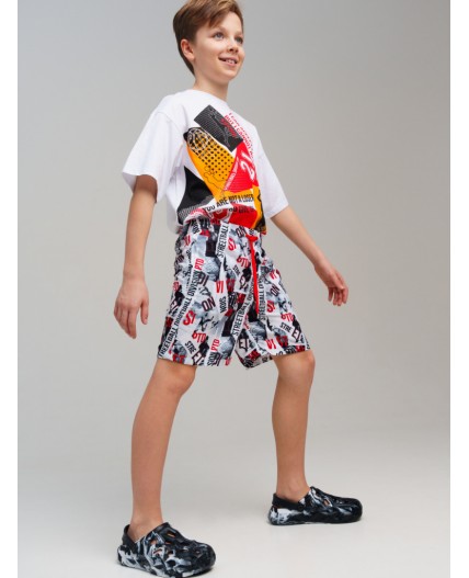 Шорты текстильные плавательные для мальчиков, длинные разноцветный