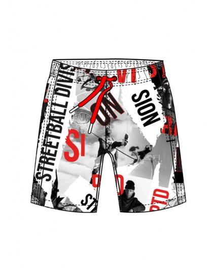 Шорты текстильные плавательные для мальчиков, длинные разноцветный